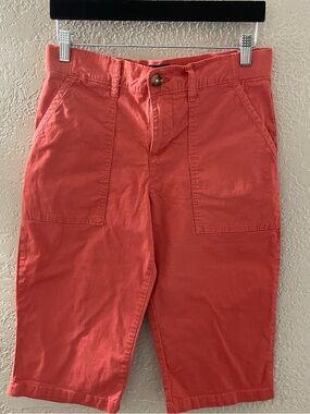 Lee Coral Cotton Stretch Chinos Capris Size 6